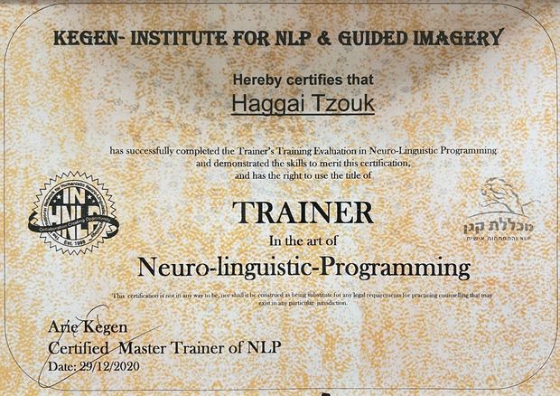 תעודה: NLP Trainer